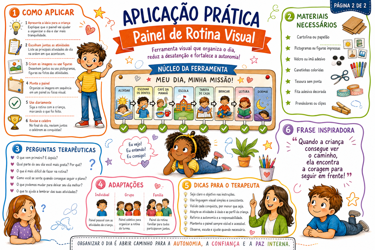 Painel de Rotina Visual – página 2